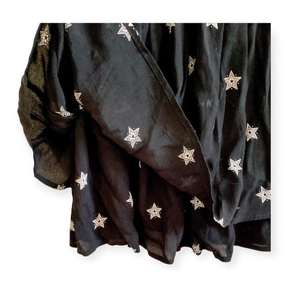 RAILS Jasmine Ruffle Hem Dress In Black Rivet Star, size XS - Picture 13 of 15